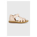Detské kožené sandále Pom D'api ružová farba
