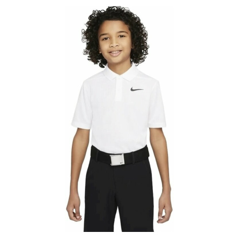 Nike Dri-Fit Victory Boys Golf Polo White/Black
