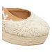 Manebi Espadrilky Yucatan Wedge Espadrilles G 0.3 WV Béžová