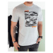 Grey men's T-shirt with Dstreet print