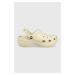 Šľapky Crocs Classic Platform Clog dámske, béžová farba, na platforme, 206750