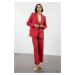 Trendyol Red Polyviscon Basic Blazer Jacket