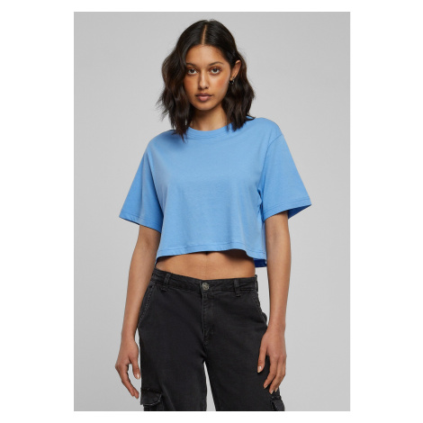 Women's short oversized T-shirt horizontal blue Urban Classics