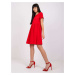 Červené dámske voľné šaty RV-SK-5672.03P-red