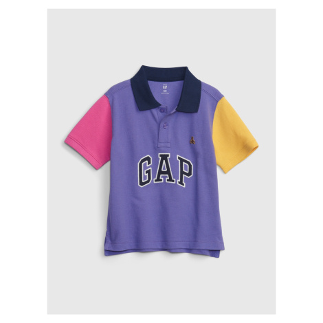Fialová chlapčenská polokošeľa s logom GAP