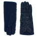 Art Of Polo Woman's Gloves Rk15352-4 Navy Blue