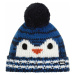 Eisbär Rico Pompon Kids Beanie Blue/White/Red/Grey Lyžiarska čiapka