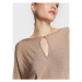 Calvin Klein Úpletové šaty K20K205112 Béžová Slim Fit