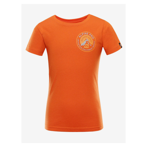 Oranžové detské tričko ALPINE PRE Oboto ALPINE PRO