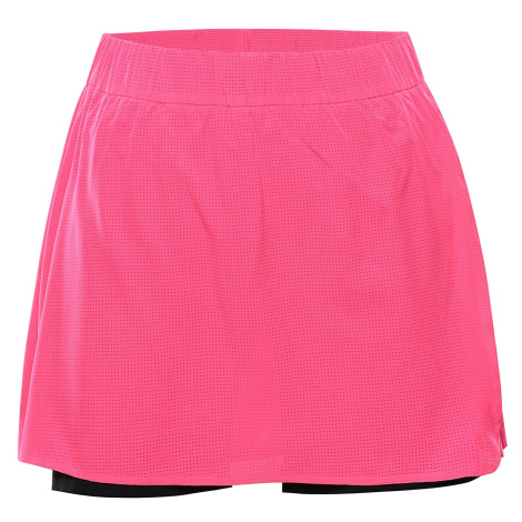 Women's quick-drying skirt ALPINE PRO LOOWA neon knockout pink