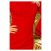 Červené šaty s volánmi MEGAN 188-1
