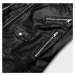 Čierna bunda ramoneska s chlopňami (HM33)