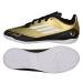 Chlapčenské futbalové kopačky halové ADIDAS F50 Club Messi K IC gold met cloud white core black