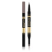 Eveline Cosmetics Brow Art Duo obojstranná ceruzka na obočie odtieň Medium