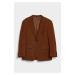 SAKO GANT OVERSIZED WOOL CREPE SUIT BLAZER MAHOGANY BROWN