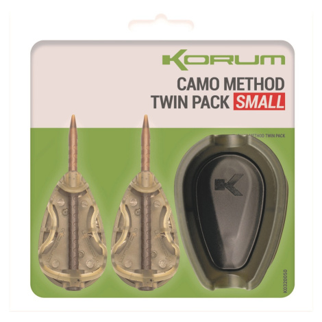 Korum set kŕmitok a formičky camo method twin pack - small