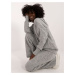 Grey women's casual set with trousers