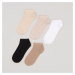 Sinsay - Súprava 5 párov bavlnených ponožiek - Viacfarebná