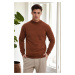 64721 Dewberry Half Turtleneck Woolen Mens Knit Sweater-TILE