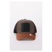 AC&Co / Altınyıldız Classics Men's Brown-Khaki 100% Cotton Color Block Hat with Changeable Stick