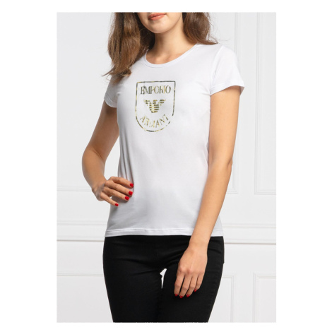 Dámske tričko s krátkym rukávom - 164340 2R255 00010 - biela - Emporio Armani bílá