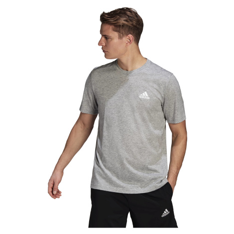 Pánské tričko adidas Aeroready Designed 2 Move FeelReady Sport Tee Medium Grey Heather