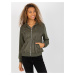 KHAKI PREŠÍVANÁ BOMBER MIKINA -RV-BL-8226.11X-KHAKI