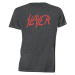 Slayer tričko Distressed Logo Šedá