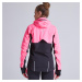 Dámska bežecká bunda Kiprun Warm Regul ružová fluorescenčná