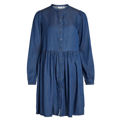 VILA Košeľové šaty 'Bista'  modrá denim