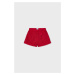 Detské krátke nohavice Mayoral červená farba, jednofarebné