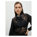 Koton Lace Blouse Neck Neck Balloon Sleeve