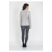 Dámsky sveter Kylie SWE 117 Sweater Grey - MKMSwetters