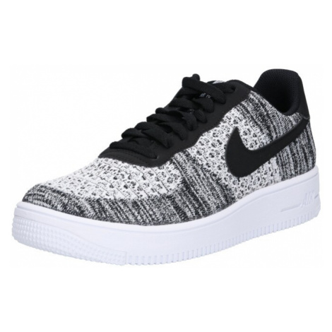 Nike Sportswear Nízke tenisky 'Air Force 1 Flyknit 2.0'  sivá / biela