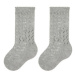 Condor Súprava 3 párov vysokých detských ponožiek 2.518/2 Sivá