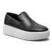 Calvin Klein Tenisky FLATFORM CUPSOLE SLIP ON LTH HW0HW01893 Čierna