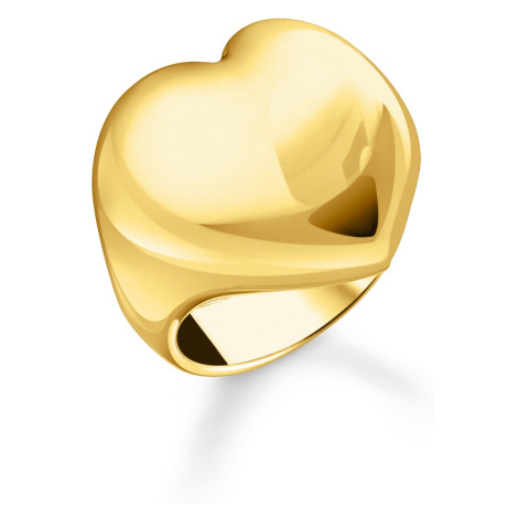 Thomas Sabo TR2471-413-39-58 Bold - Gold-plated prstýnek in Heart Shape