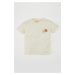 DEFACTO Baby Boy Crew Neck Printed Short Sleeve T-Shirt