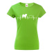 Dámské tričko pre milovníkov zvierat -  Mops tep