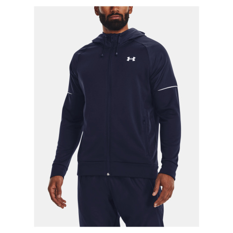 Tmavomodrá športová mikina Under Armour UA AF Storm FZ Hoodie