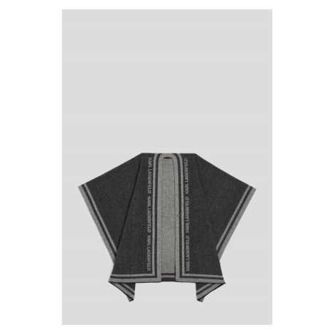 Pončo Karl Lagerfeld K/Essential Poncho Grey Melange