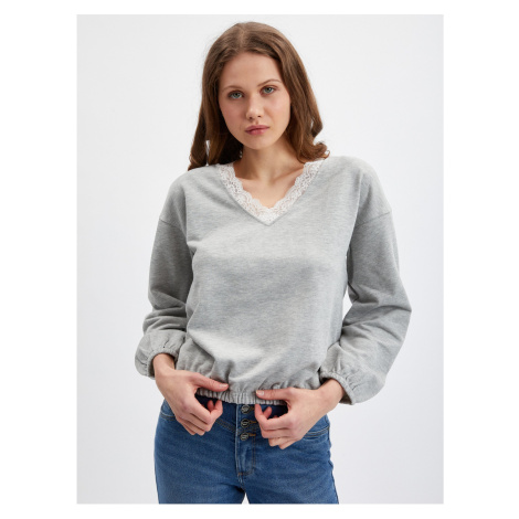 Orsay Light Grey Women Facial Sweatshirt - Women