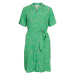 OBJECT Košeľové šaty 'Ema Elise'  trávovo zelená / ružová / čierna / biela
