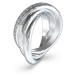 Guess Módny oceľový prsteň so zirkónmi Perfect JUBR04067JWRH 56 mm