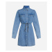 Šaty Karl Lagerfeld Jeans Klj Denim Shirt Dress Mia Blue Stone