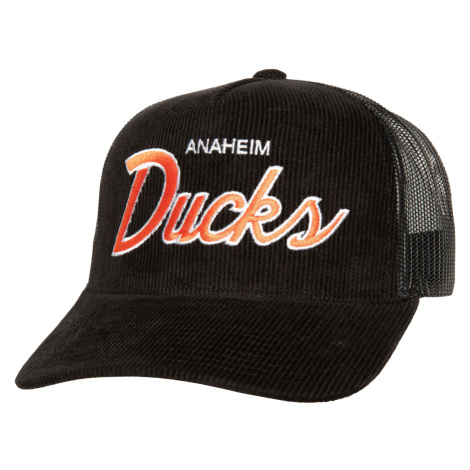 Anaheim Ducks čiapka baseballová šiltovka NHL Times Up Trucker black Mitchell & Ness