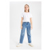 DEFACTO Girls' Wide Leg Wide Leg Jeans