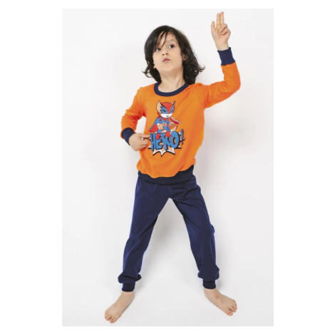Chlapčenské pyžamo Italian Fashion Remek Oranžová