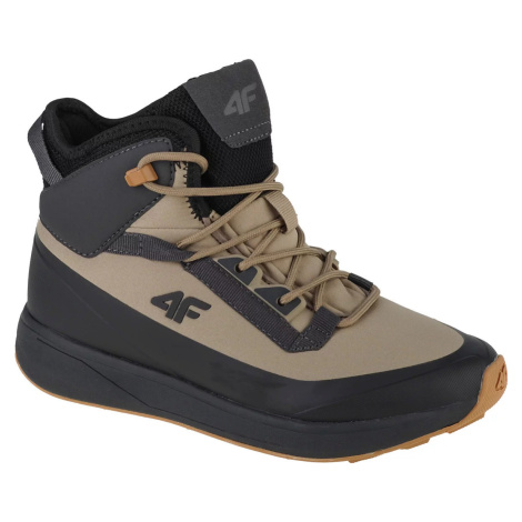 ČIERNO- BÉŽOVÉ DETSKÉ SNEHULE 4F KIDS DCX-22 SNOW BOOTS 4FJAW22FWINM007-26S