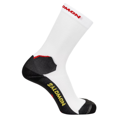 BIELO-ČIERNE BEŽECKÉ PONOŽKY SALOMON SPEEDCROSS CREW SOCKS C19735